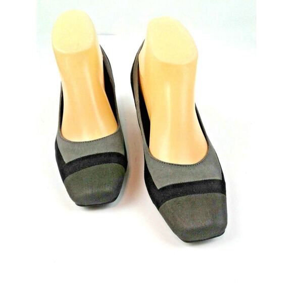 Dressbarn Hillary Womens Black/Gray Slip-Ons With 2.25" Kitten Heels Size 7.5M - Picture 3 of 9